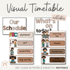 VISUAL TIMETABLE | OMBRE NEUTRALS | EDITABLE - Miss Jacobs Little Learners