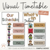 VISUAL TIMETABLE | SIMPLE BOHO | EDITABLE - Miss Jacobs Little Learners