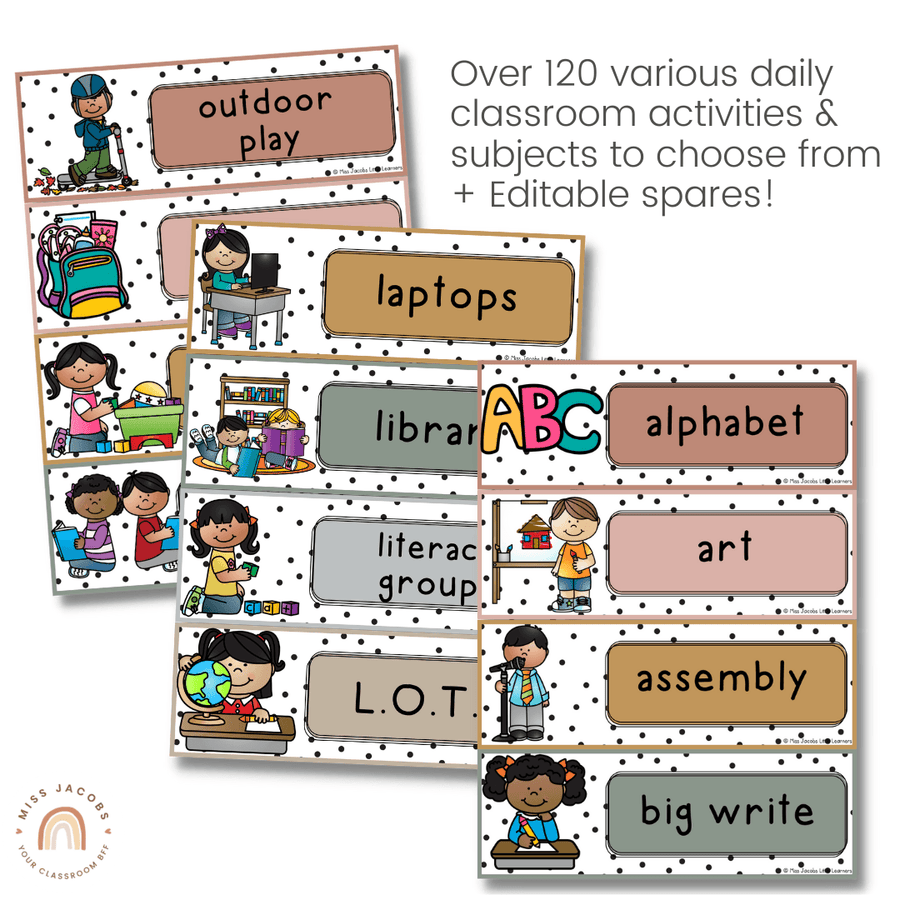 Visual Timetable - Miss Jacobs Little Learners